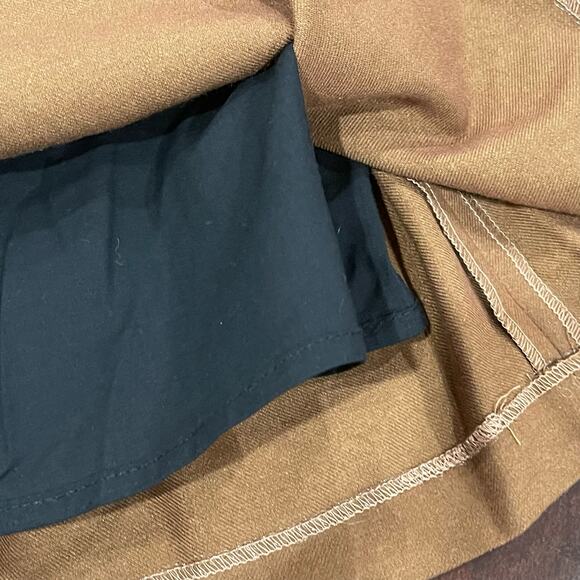 Anthropologie The Korner Brown Mini Skirt Size Small - Picture 6 of 8